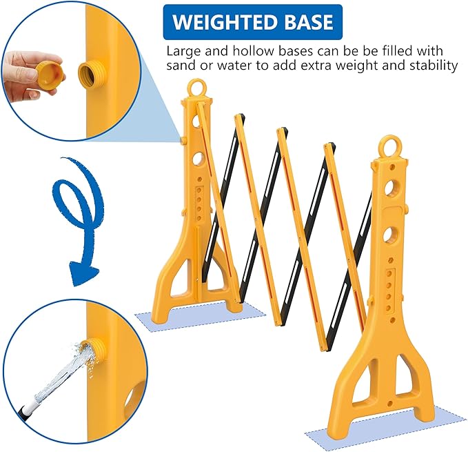 RELIANCER Expandable 8.46ft Safety Barricade, Retractable Security Barrier - Image 4