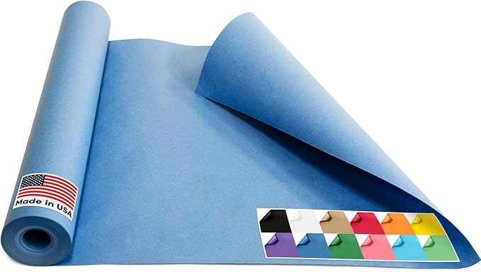 USA Made 18" x 1200" Dark Blue Kraft Paper Roll, 45 lbs Thickness, American by Paclord