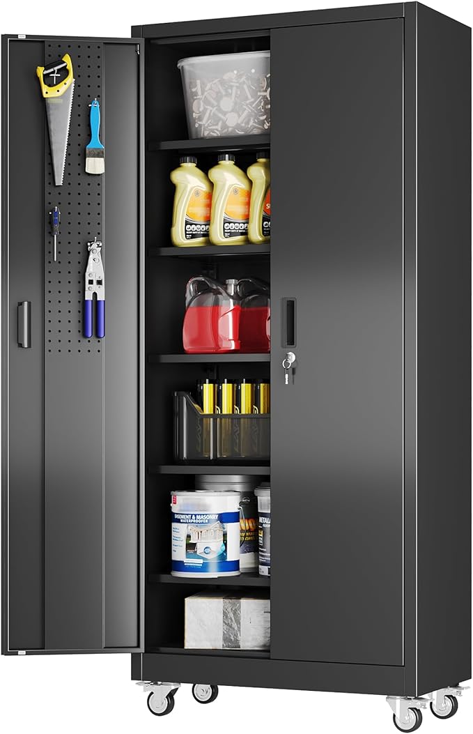 Aobabo Upgrade 71H''*34''W*18''D Metal Garage Storage Cabinet by Aobabo