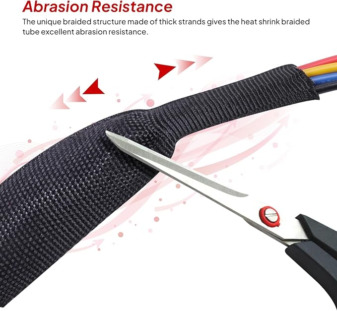 2 to 1 Heat Shrink Braided Sleeving 3/4" - Image 3