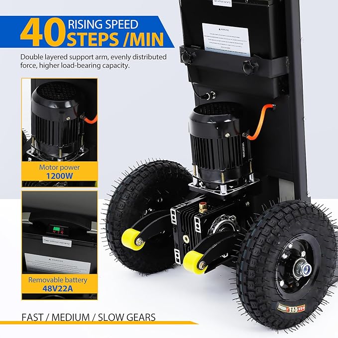 Motorized Hand Truck for Moving Furniture Stair Climbing Hand Truck Dollys Cart - Image 8
