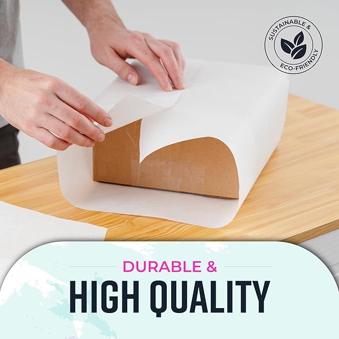 Bryco Goods 18”x1200” White Wrapping Paper – Kraft Paper Roll - Image 5