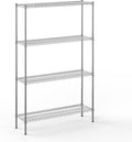 14" Deep x 48" Wide x 74" Height Wire Shelving Kit | 4-Tier | NSF Commercial by Regal+Altair