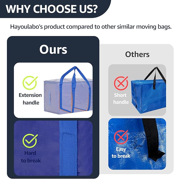 Moving Bags Heavy Duty Extra Large, Moving Boxes, Moving Supplies Essentials - Image 5