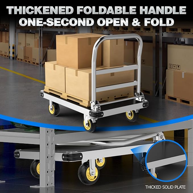 Heavy Duty Platform Truck, 2200 LBS Capacity - Image 7