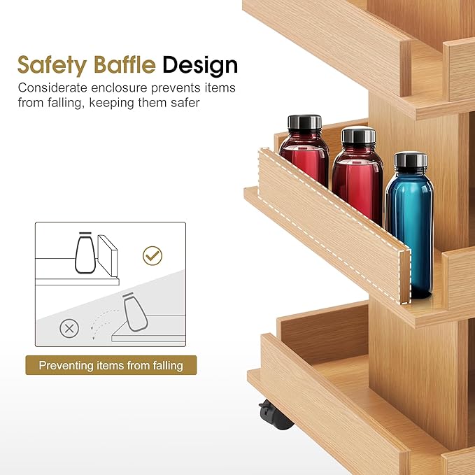 BarberPub Multi-Functional Kitchen Trolley - Image 4