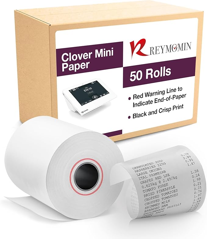 Receipt Paper for Clover Mini and Clover Mobile Thermal Printer by REYMOMIN
