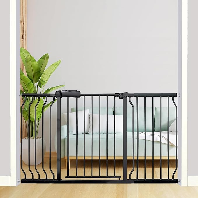 Extra Wide Baby Gate, 52.7-57.5 Inch, Large Walk Through, Pressure Mounted by Thasamm