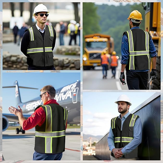 BeautyWill Custom Safety Vest Customized Logo Class 2 High Visibility - Image 6