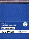 Royal Blue Poly Bubble Mailers 8.5x12 inch #2 | Self Seal Padded Envelopes | by MAILERVIEW