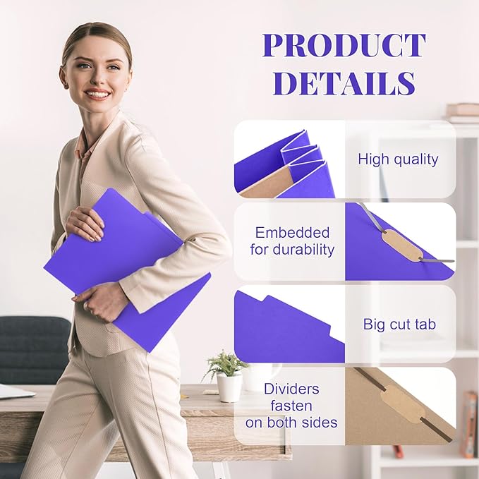Skyygemm 12 Pack Classification Folders Letter Size Bulk - Image 4