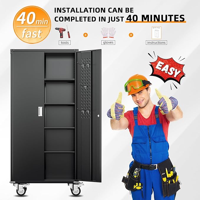 INTERGREAT Metal Storage Cabinet - Image 7