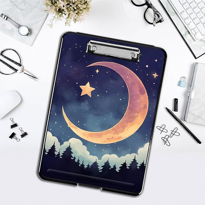 Clipboard with Storage, Office Supplies Nursing Clipboards Folder with Pen - Image 4
