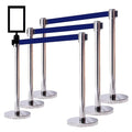 VIP Crowd Control Retractable Belt Stanchion Queue Safety Barrier Set by CrowdControlCenter