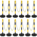 Konohan 12 Sets 34 Inch Parking Cone Delineators Post Traffic Cone Plastic by Konohan