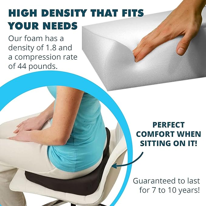 Foamma 11" x 30" x 72" High Density Upholstery Foam Cushion Made in USA - Image 5