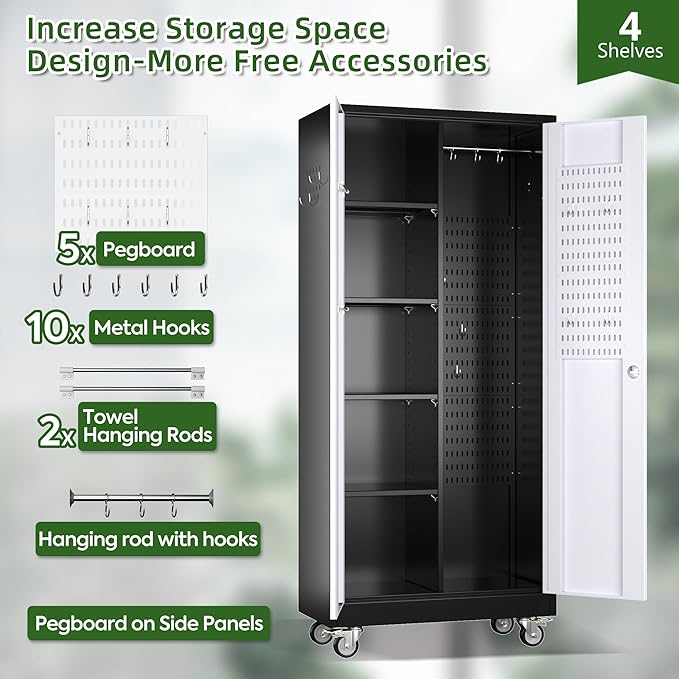 Broom Closet Storage Cabinet - Image 7