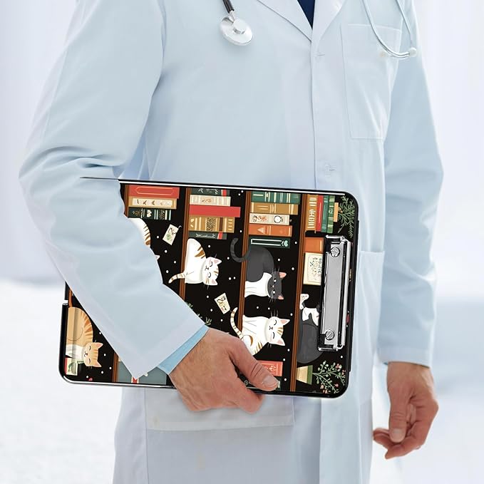 Clipboard with Storage, Hard Letter A4 Size Clip Board with Pen Holder & Paper - Image 7