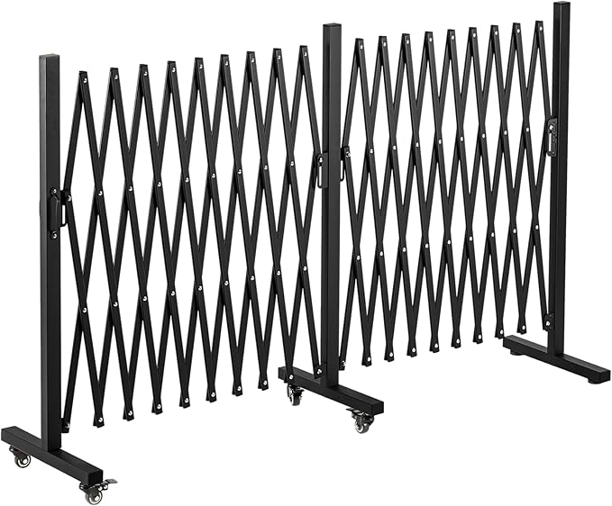 TECSPACE Aluminum Expandable Garden Fence, Portable Barricade Gate by TECSPACE