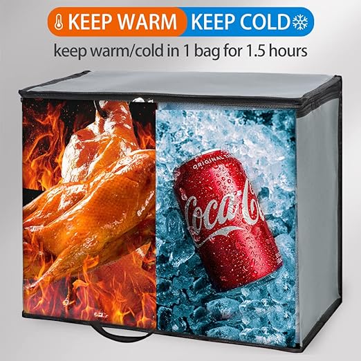 Bodaon 4-Pack Soft Cooler Bag Insulated, X-Large Collapsible Grocery Shopping - Image 3