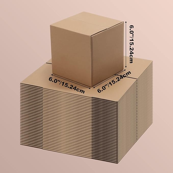 Edenseelake 40 Pack 6x6x6 inches Shipping Boxes Small Cardboard Boxes - Image 3