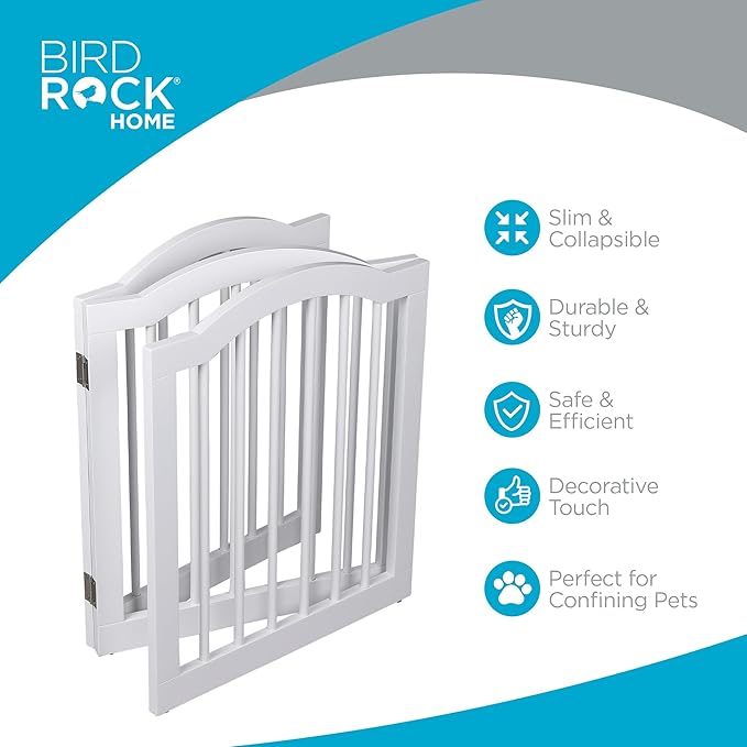 INTERNET'S BEST Arched Top Dog Gate | 3 Panel, and Porch | Portable, Extra Wide - Image 3