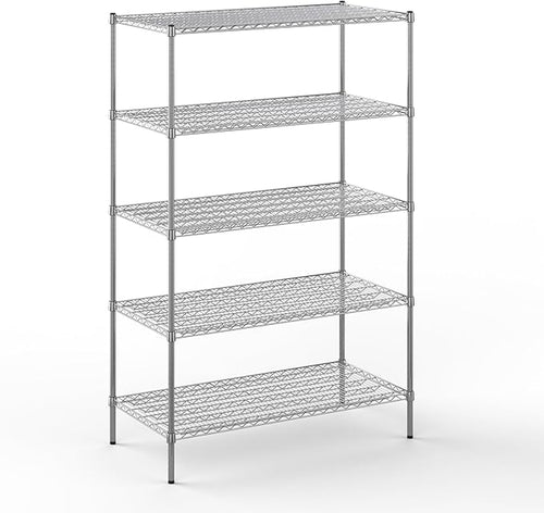 24" Deep x 48" Wide x 74" Height Wire Shelving Kit | 5-Tier | NSF Commercial by Regal+Altair