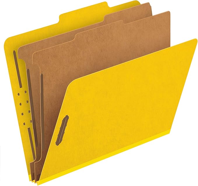Pendaflex Classification Folders, 2 Dividers, Letter Size by TOPSProducts