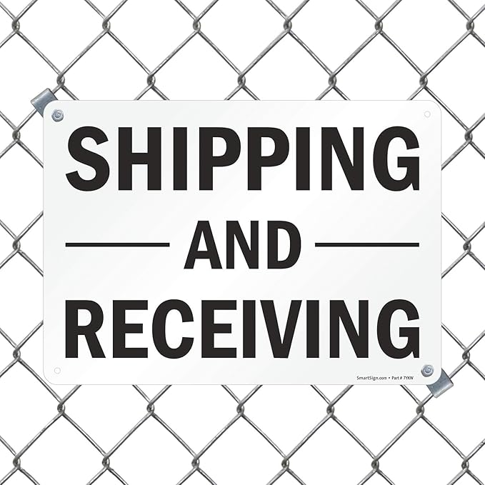 SmartSign "Shipping And Receiving" Label | 10" x 14" Laminated Vinyl - Image 3