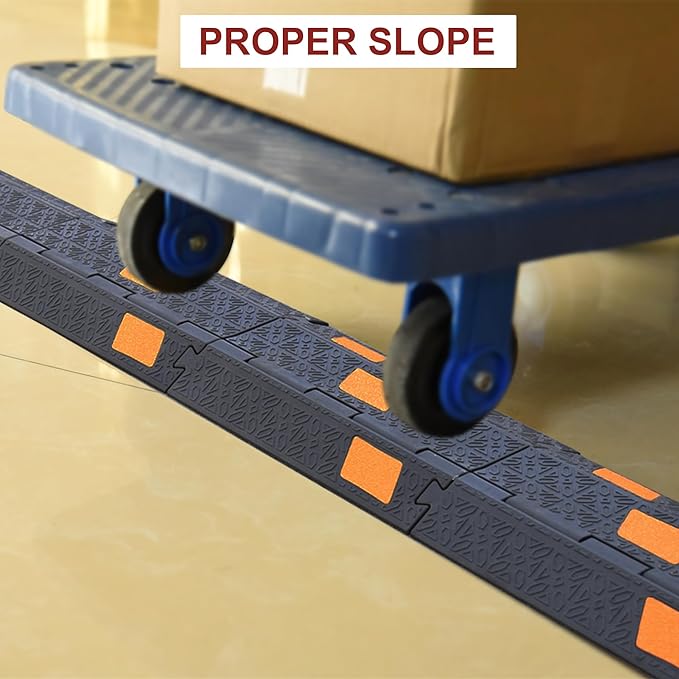 OrangeStar 6 Pack 17" Cable Protector Cover Ramps, 2-Channel Floor Protective - Image 6