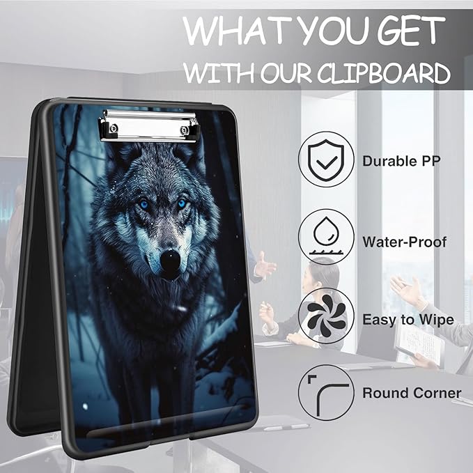 Clipboard with Storage, High Capacity Plastic Storage Clipboard with Low - Image 6