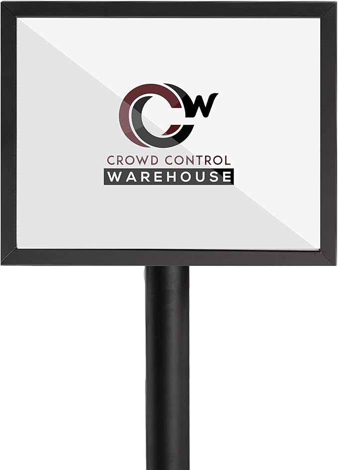 Crowd Control Warehouse Pedestal Standing Floor Sign Frame - Image 3