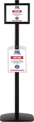 M&T Displays Free Standing Aluminum Display Stand Single Sided Document by MTDisplays