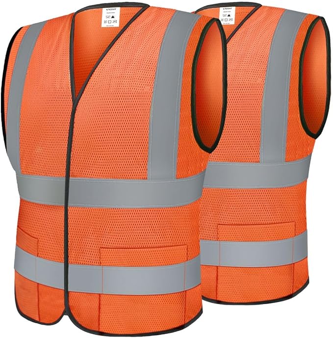 TICONN 2PK/4PK Reflective Safety Vest, High Visibility Vest by TICONN