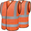 TICONN 2PK/4PK Reflective Safety Vest, High Visibility Vest by TICONN