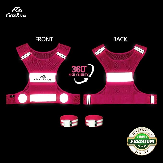 Reflective Vest Running Gear, Lightweight Reflective Safety Vests - Image 2
