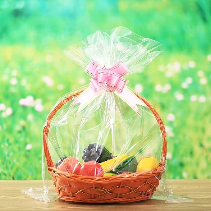 30 Packs Large Clear Cellophane Bags 14x20 18x24 24x30 Inches Jumbo Gift Basket - Image 6