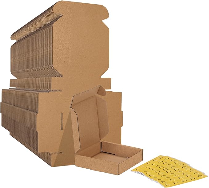 HORLIMER 4x4x1 inches Shipping Boxes Set of 100 by HORLIMER