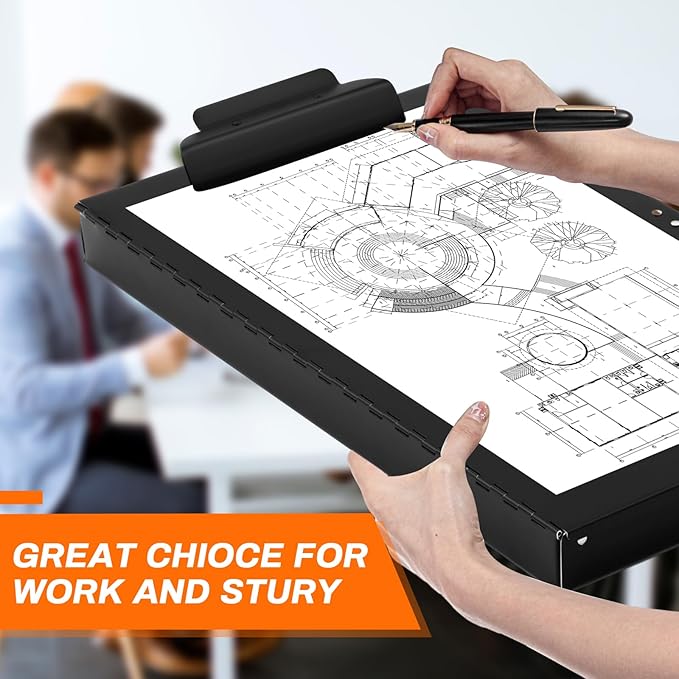 3 Pcs 11 x 17 Inch Aluminum Clipboard - Image 4