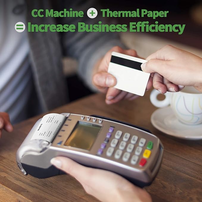 MUNBYN 2 1/4 x 50ft Thermal Paper, BPA Free Receipt Paper, 58mm Thermal Receipt - Image 6