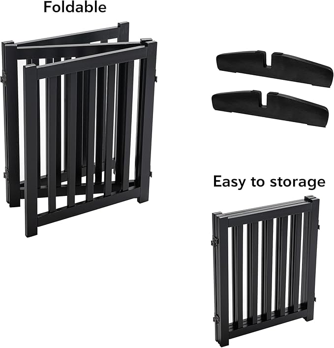 LZRS Freestanding Dog Gate 30 inch Tall - Image 4