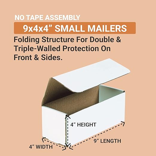 AVIDITI 9x4x4 Shipping Boxes Small Heavy Duty Corrugated Cardboard Boxes - Image 2