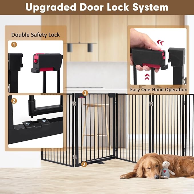 Metal Freestanding Dog Gates - Image 3