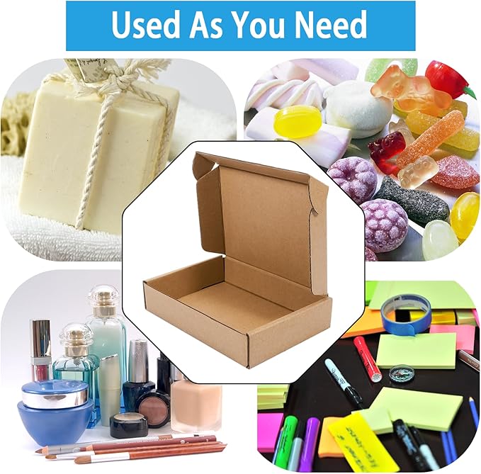50 Pack Small Corrugated Cardboard Boxes - Image 7