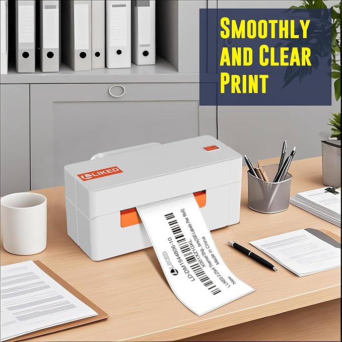L LIKED 2.25" x 4" Direct Thermal Labels, Permanent Adhesive Shipping Postage - Image 6