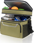 EVERFUN Small Cooler Lunch Box Mini Leak-Proof Soft Double Deck 24 Can Personal by EVERFUN