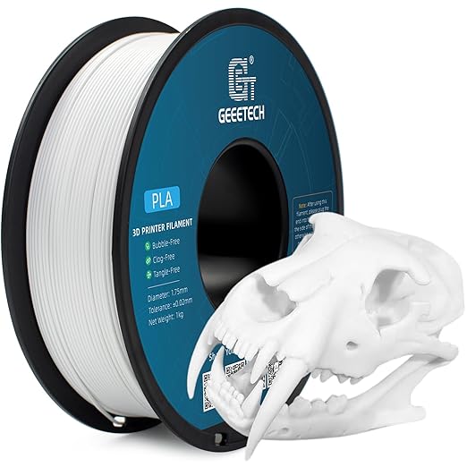 Geeetech 1.75mm PLA 3D Printer Filament, 1kg Spool, Upgrade Tidy Winding by GEEETECH