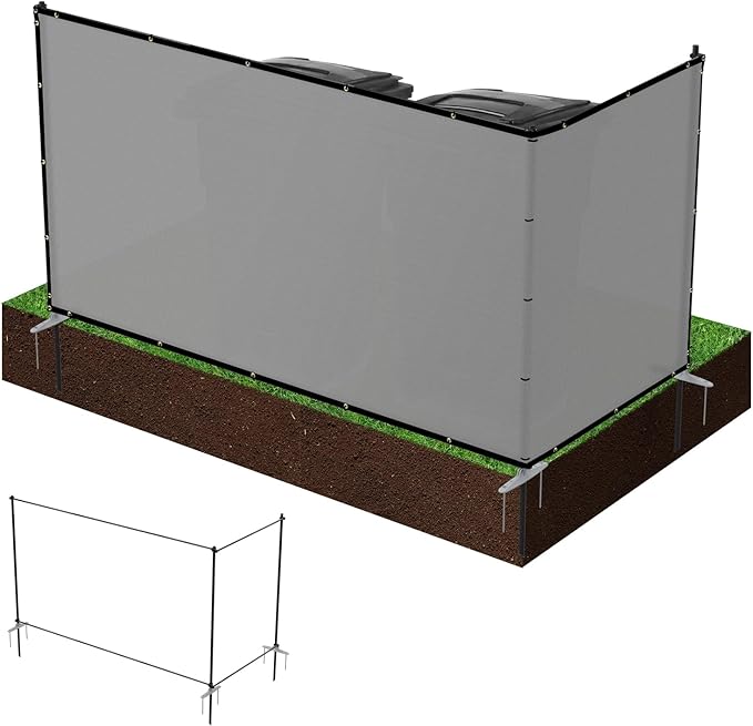 Patio 6' x 12' Outdoor Privacy Screen Freestanding Temporary Fence Panels Net - Image 2