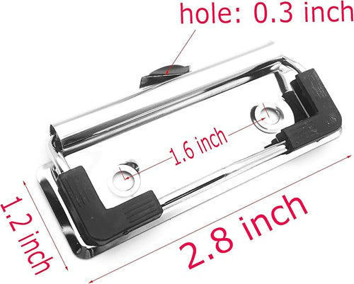 10 Pack Clipboard Clips 2.76" Mountable Metal Clipboards Hardware - Image 2