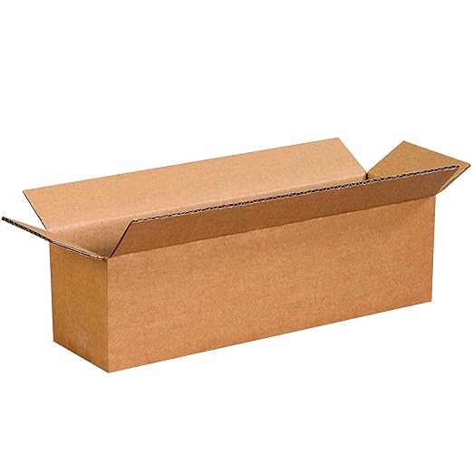 BOX USA Shipping Boxes 14"L x 4"W x 4"H 25-Pack Long Corrugated Boxes by BOXUSA
